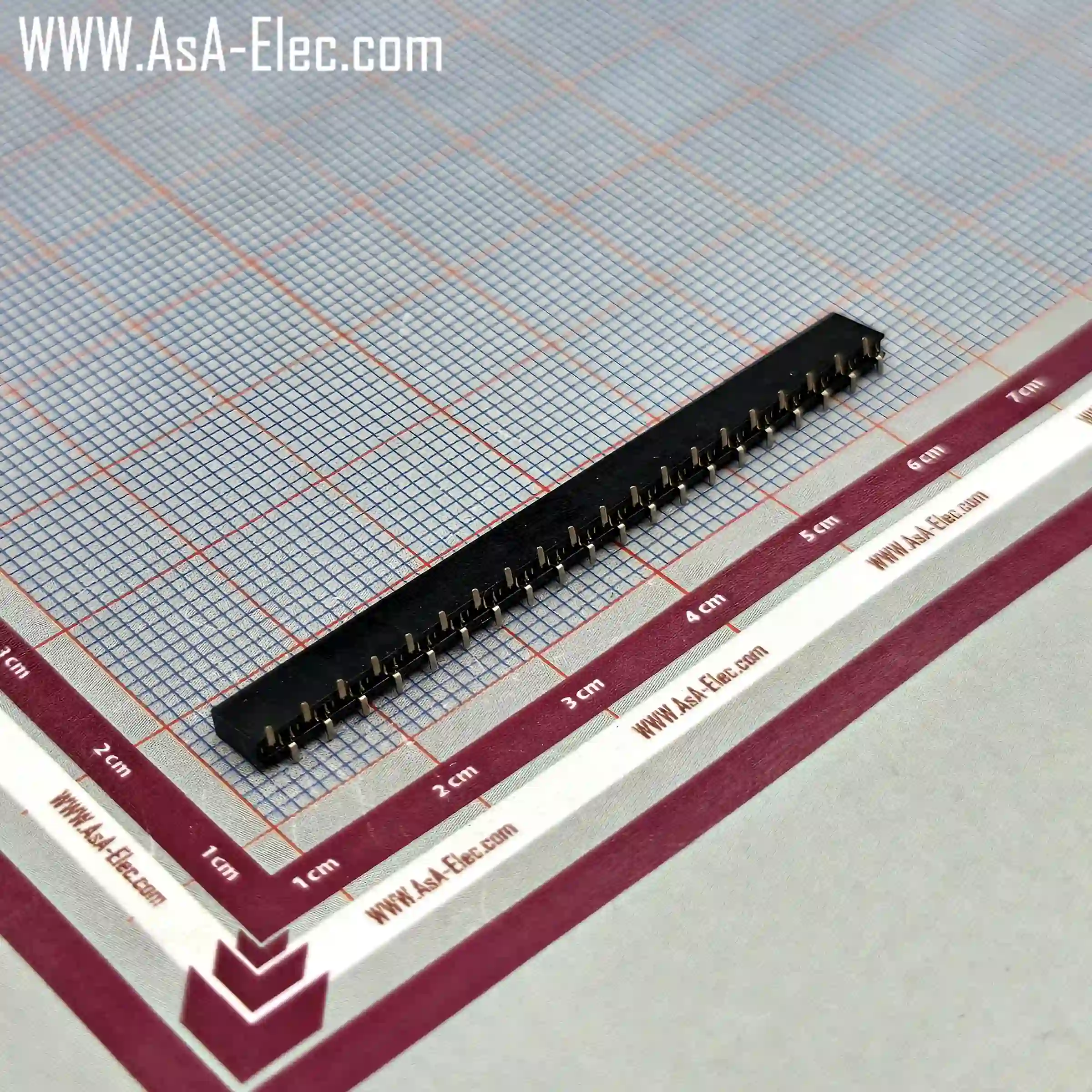 پین هدر 40*1 مادگی اتصال سطحی 1.27 میلیمتر SMD